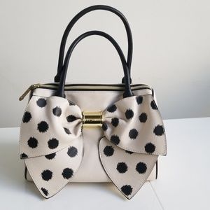 Betsey Johnson polka dot bow bag